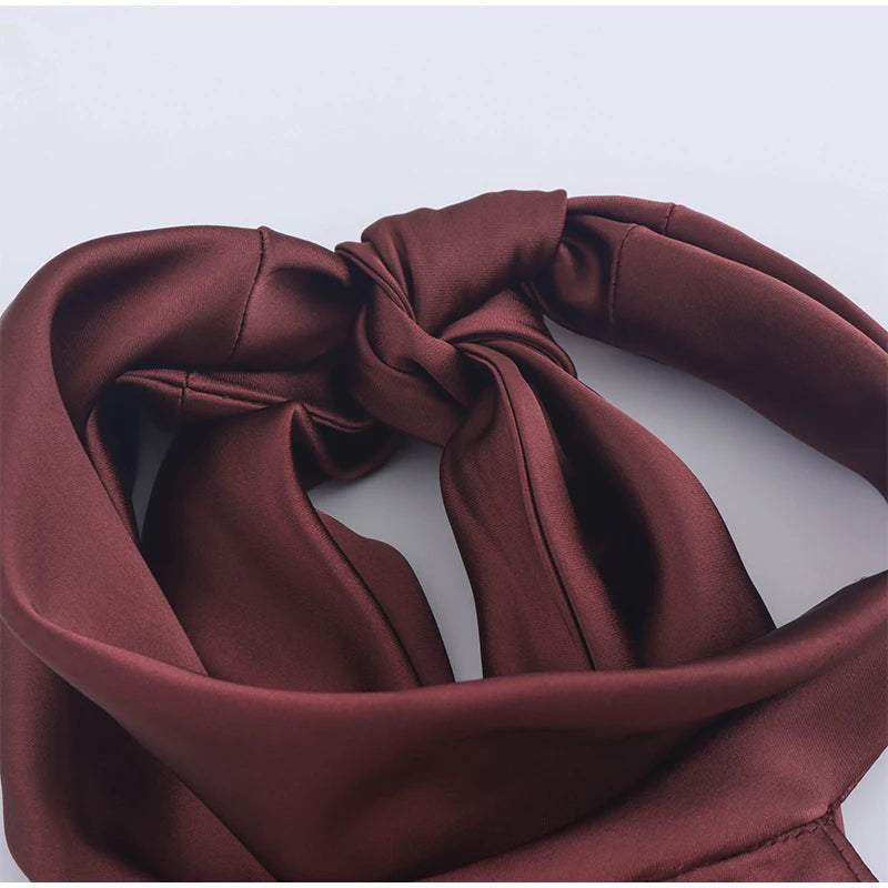 1 chic Vintage Slim Fit Dress Brown