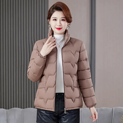 Women's Winter Parka 2025 New Casual Versatile Mom Down Cotton Jacket