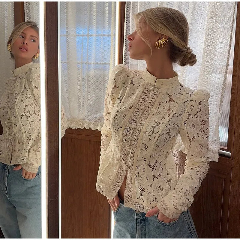 Retro Lace Top - Shellss