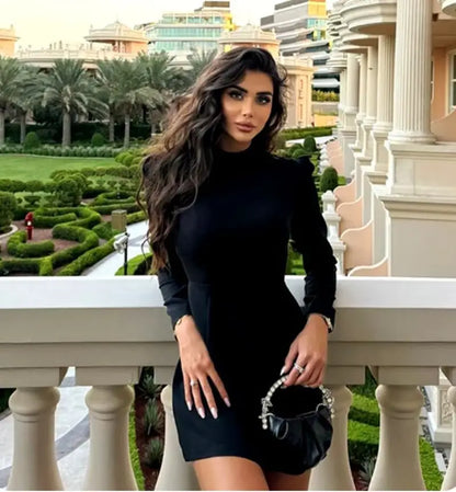 Elegant Bow Mini Dress