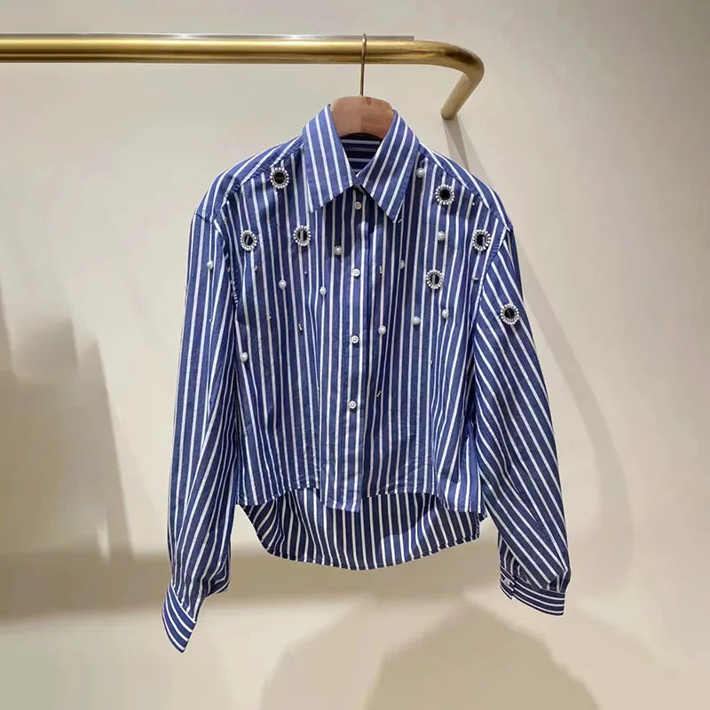 Striped Shirt Crop
