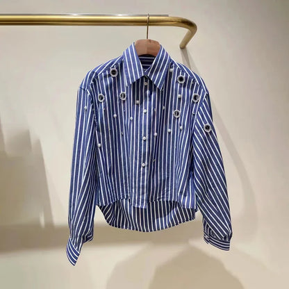 Striped Shirt Crop