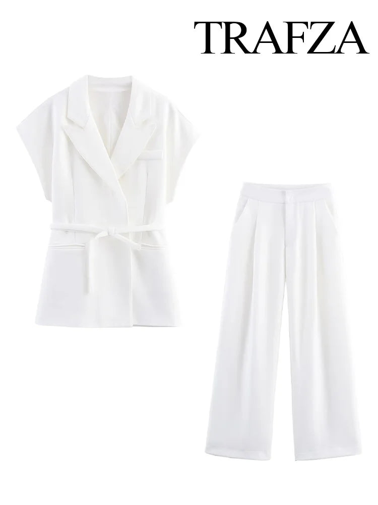 Pants Set White