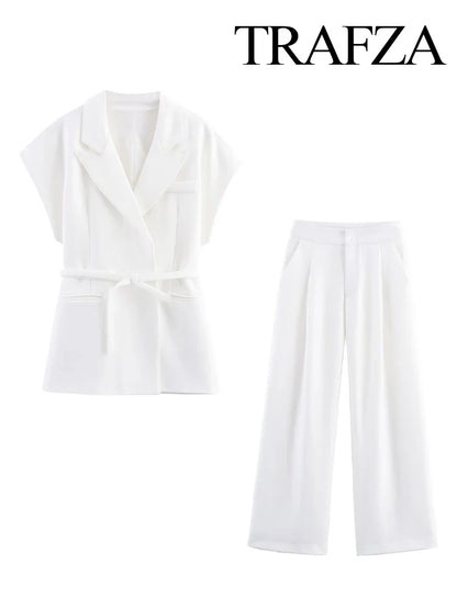 Pants Set White