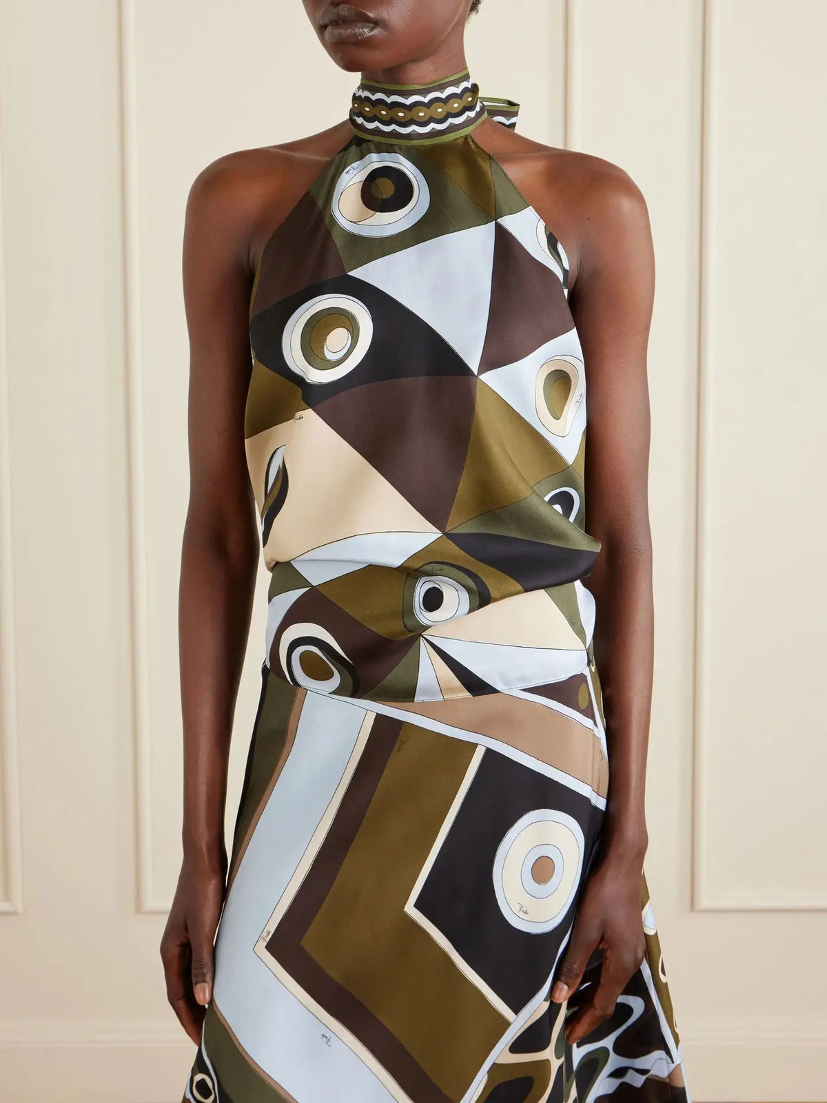Brown Green Pucci Vibes