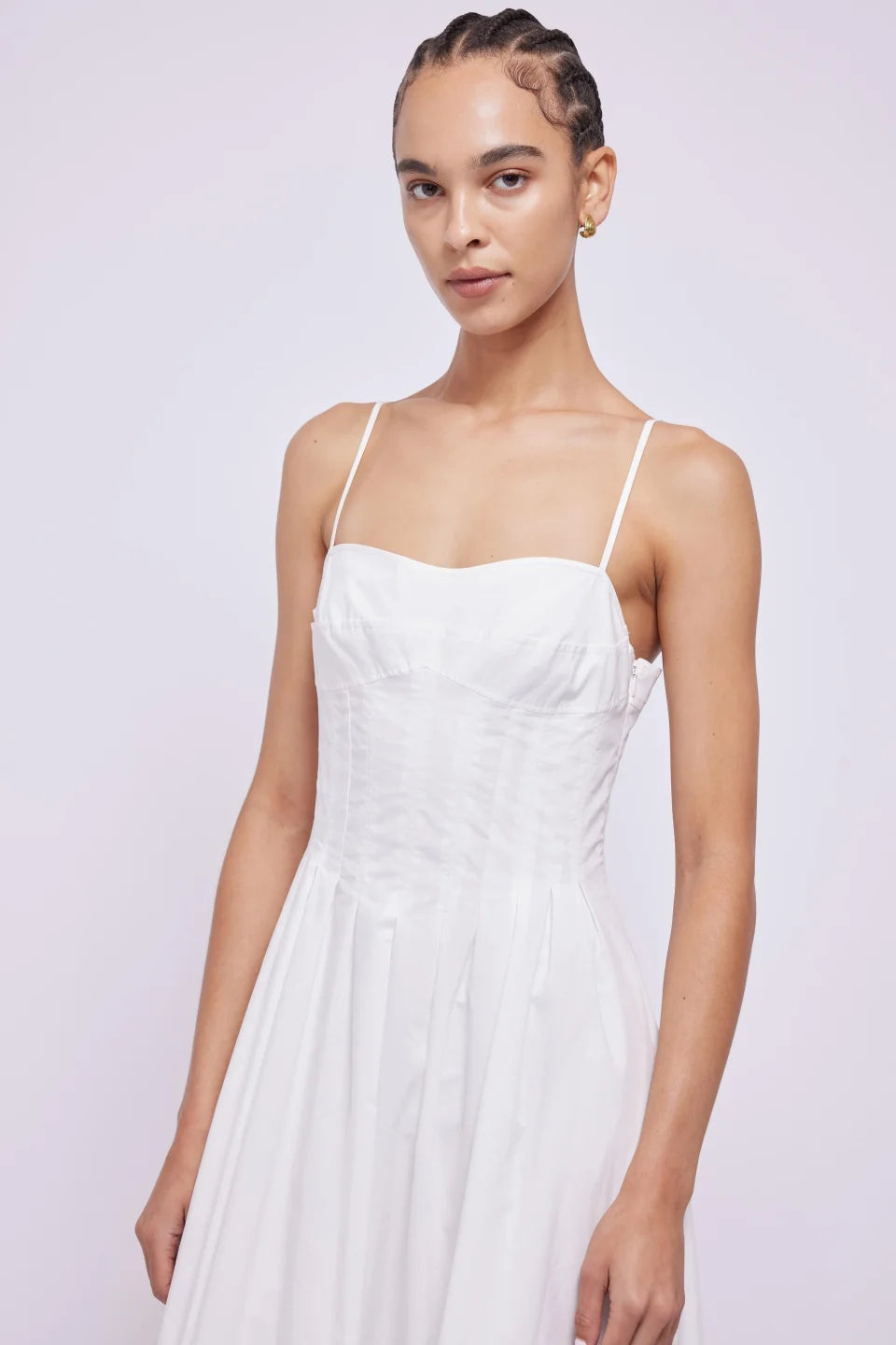 Ele High Waist White Dr JS Beautiful Beach Vaion Gown with Soft Light Filter Built-in Cotton Blend Svel X Ver... - Shellss