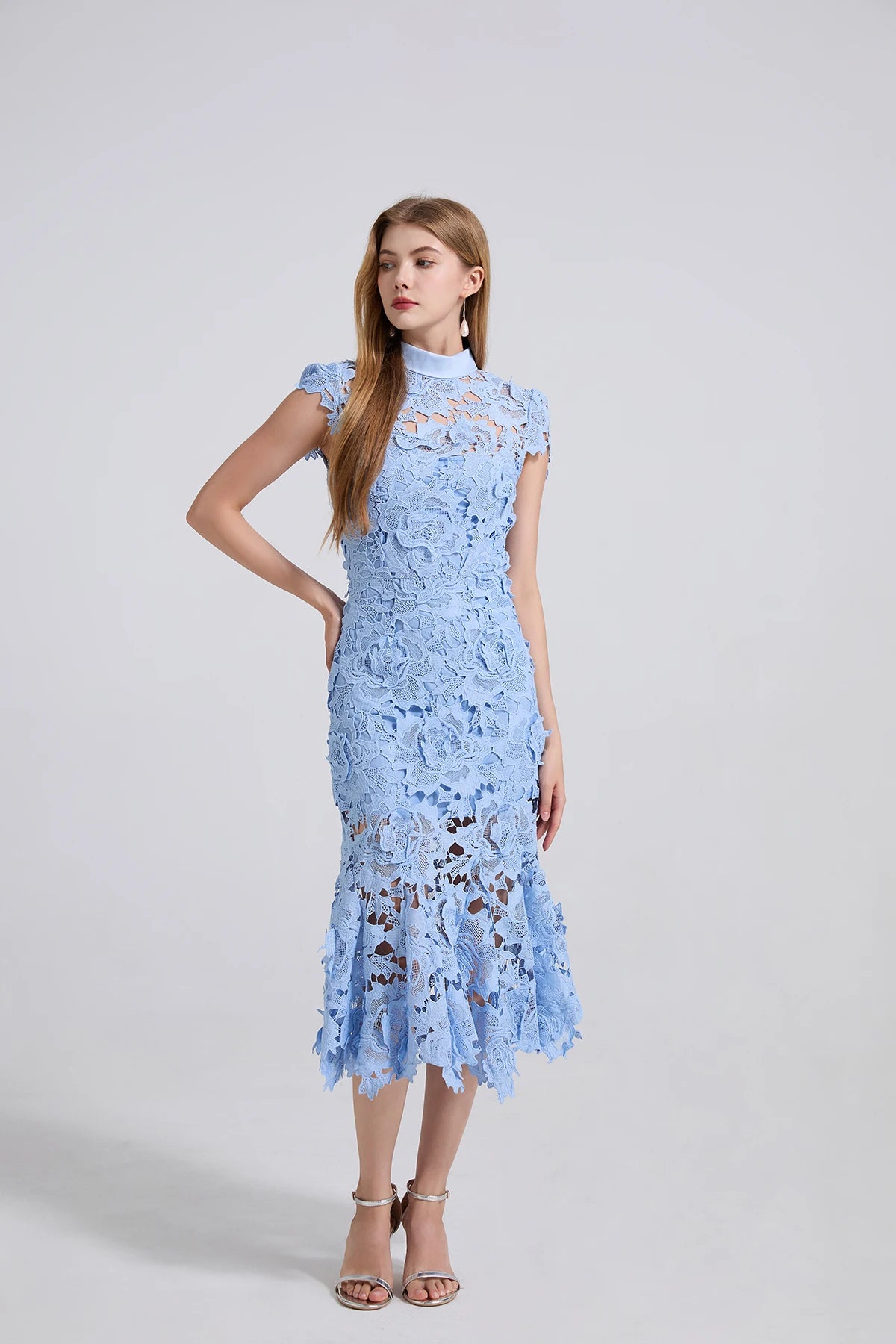 Self portrait Summer Lace Mermaid Dress