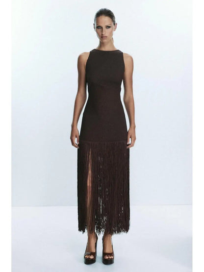 zara TAssel Dress