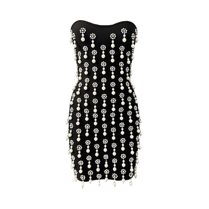 Luxury Beading Bandage Dress