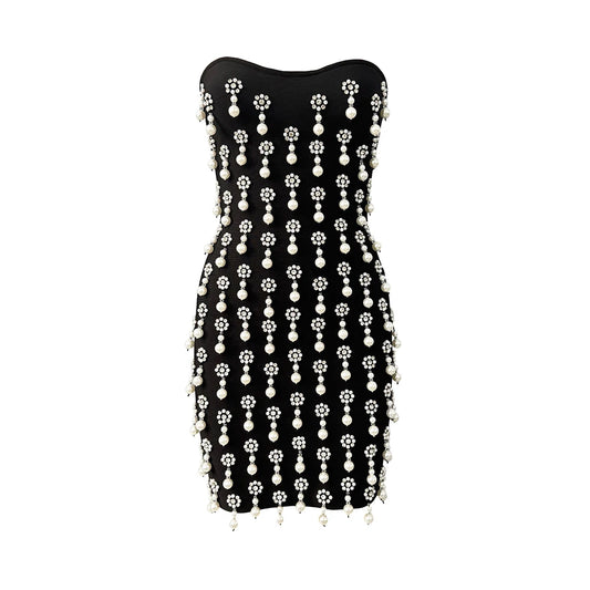 Luxury Beading Bandage Dress