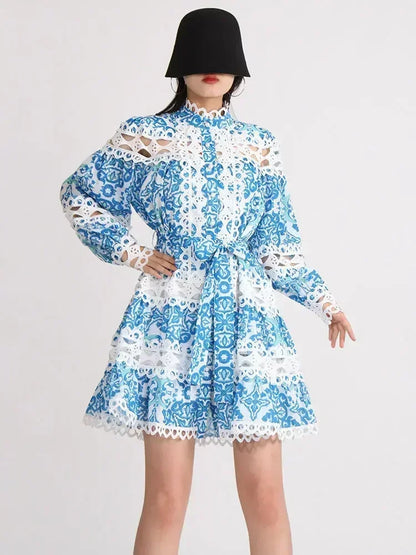 Vintage Court Style Lace Dress