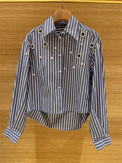 Striped Shirt Crop