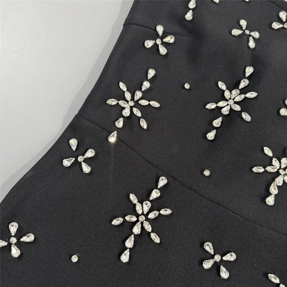 Nadine merabi Crystal Embellished party