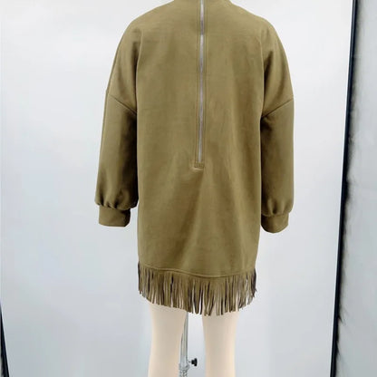 Retro Suede Tassel Zara vibes