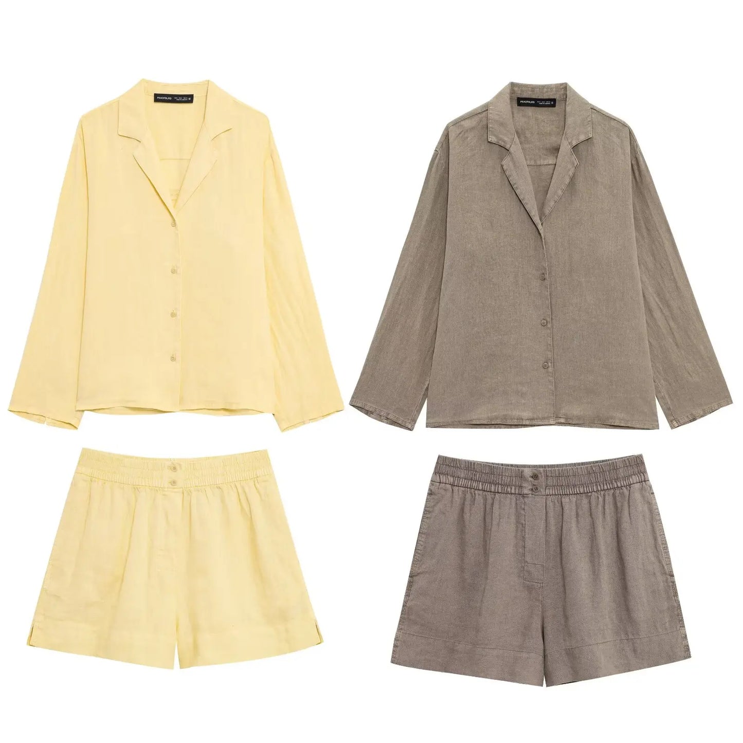 Yellow Summer shorts co ord set