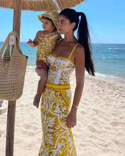 2025 Beach resort swimsuit Dolce Yellow