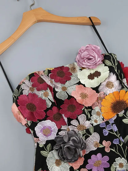 3D Flower Party Dress