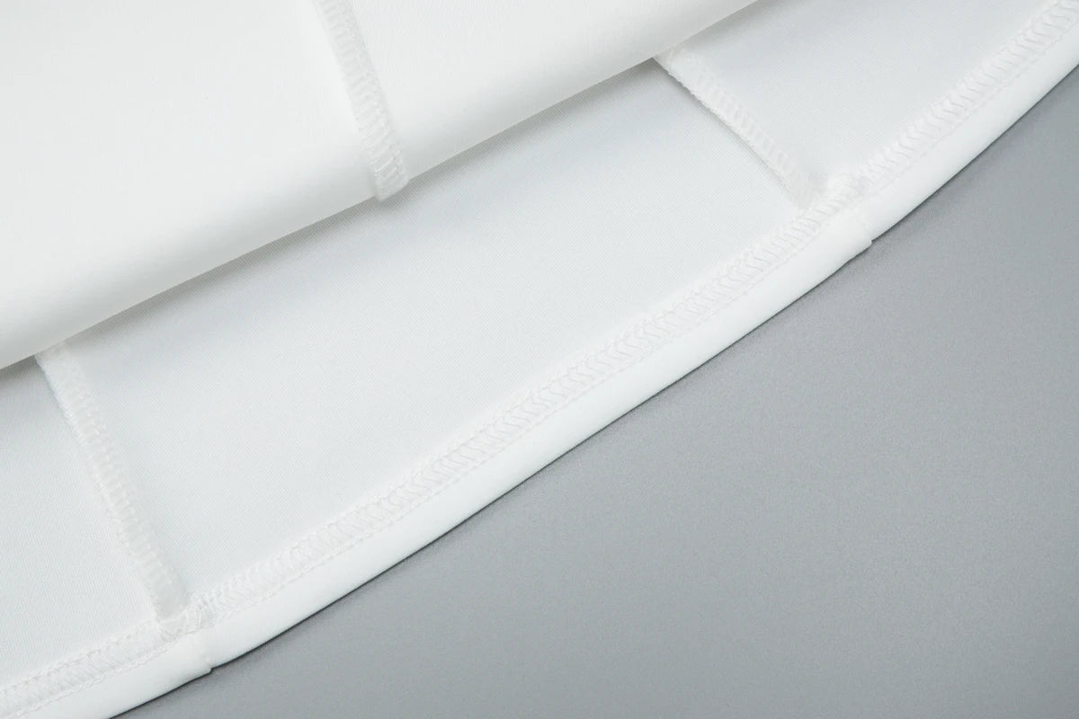 Elegant Polo Neck Pleated Mini