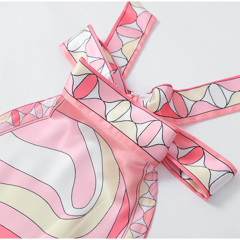 Pucci Summer Backless Pink Dress