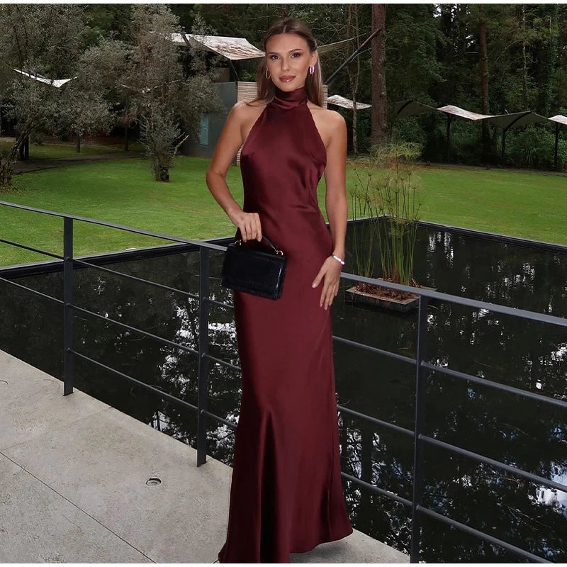 1 chic Vintage Slim Fit Dress Brown