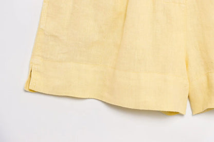 Yellow Summer shorts co ord set