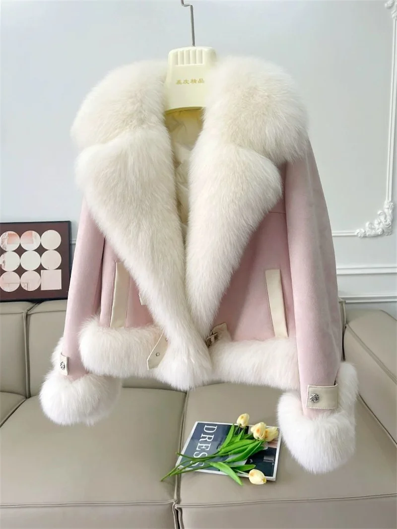 Fashion Imitation Fox Fur Grass Coat Women's Short 2 - Shellss