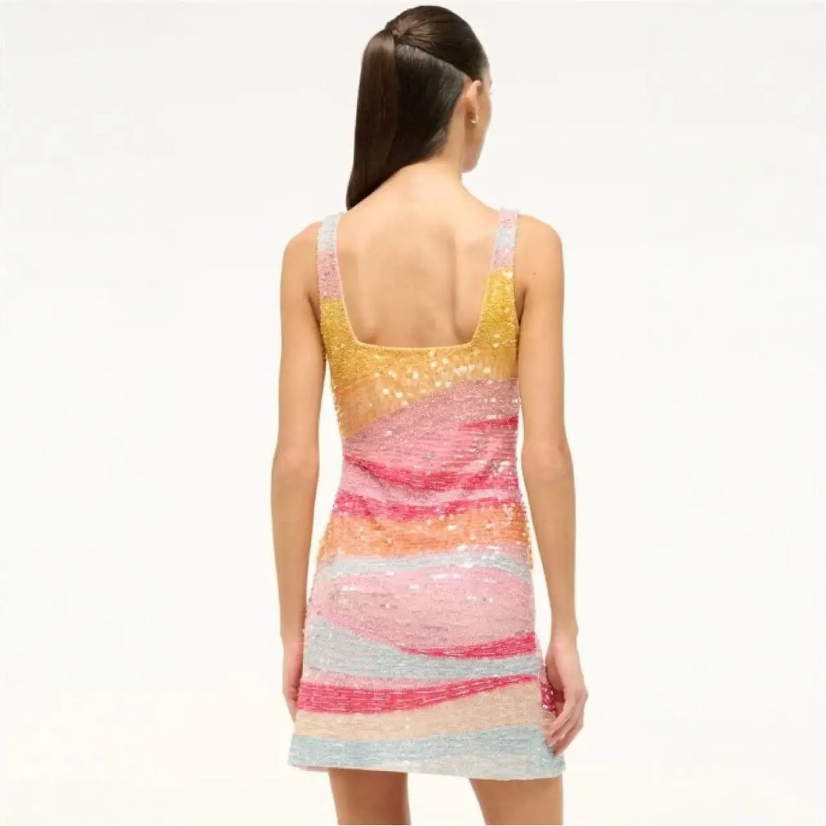Sexy Sequined Dress Spring Summer Women Backless Bodycon Maxi Dresses Party Evening Gown Outfits Clothing