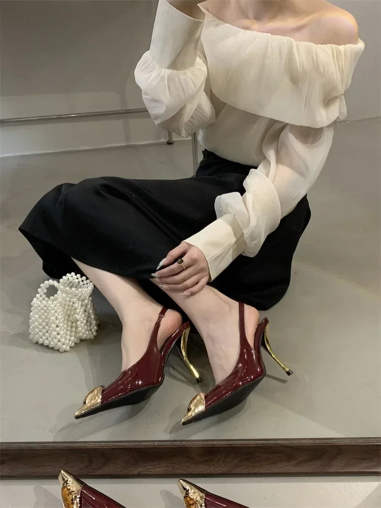 Ultra Luxurious Gemstone Pointed heels