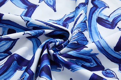 Blue white Porcelain Print