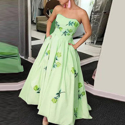 Sexy Strapless Long Party Dresses