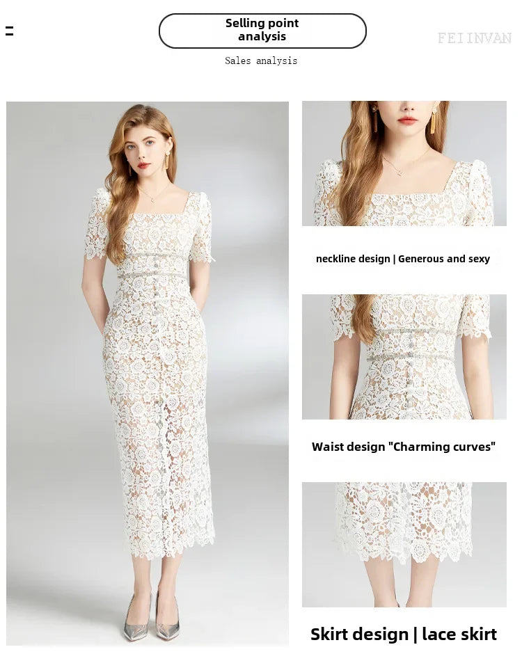 Slimming Lace Dress clio