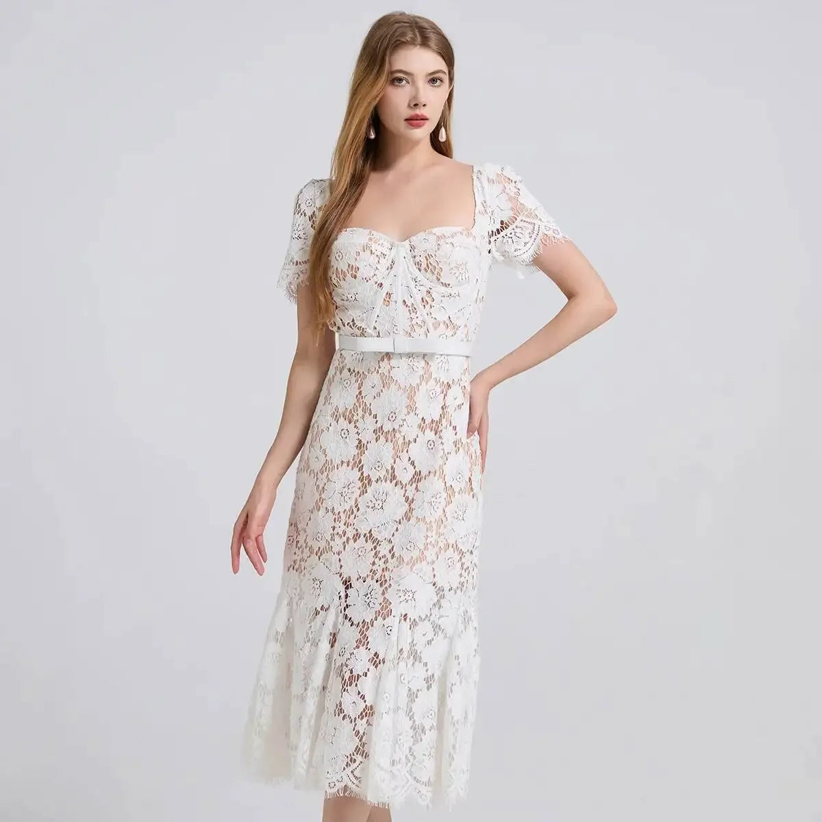 Sexy Elegant Lace Formal Dress