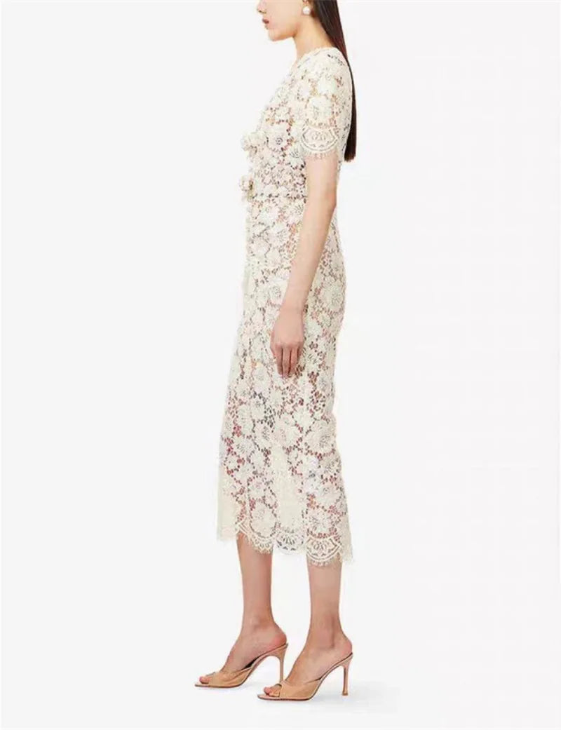 Handmade Heavy Embroidery Long Lace