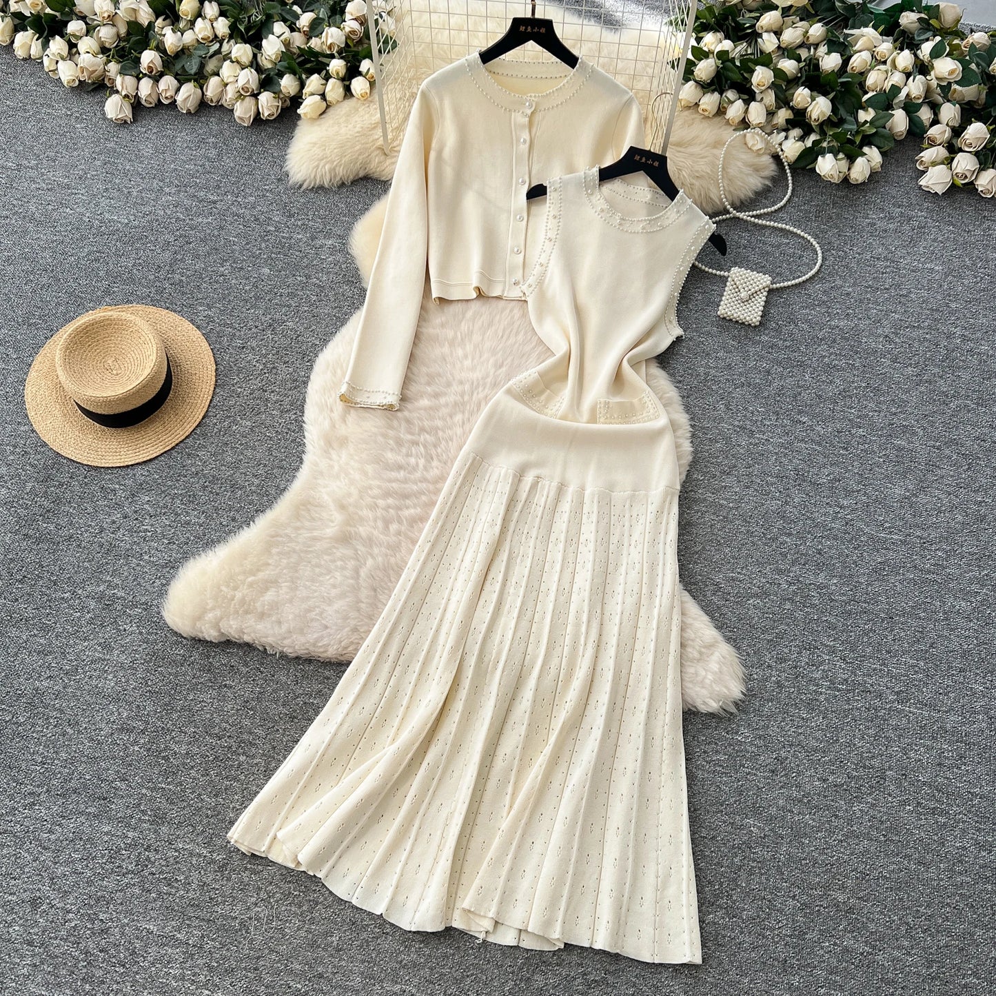 Vintage Knitted Two Piece Sets