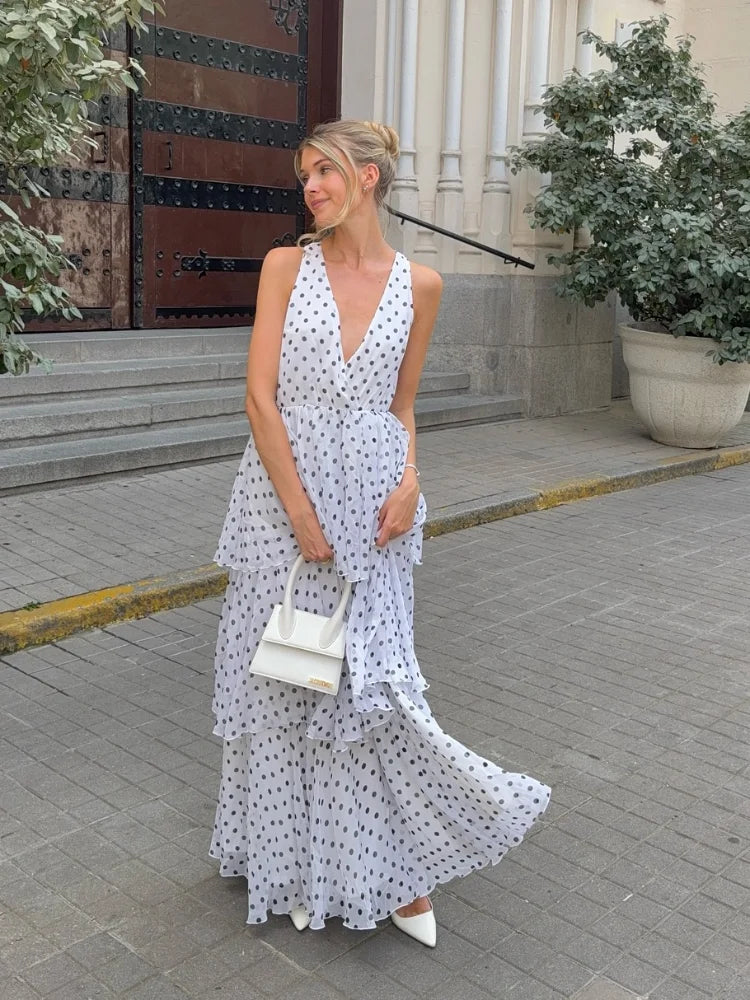 Polka dots Layered Ruffles