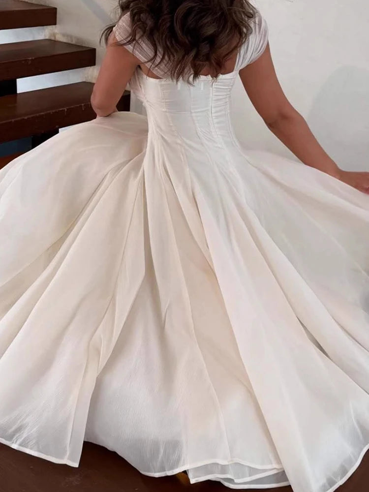 Pleated Evening Dress