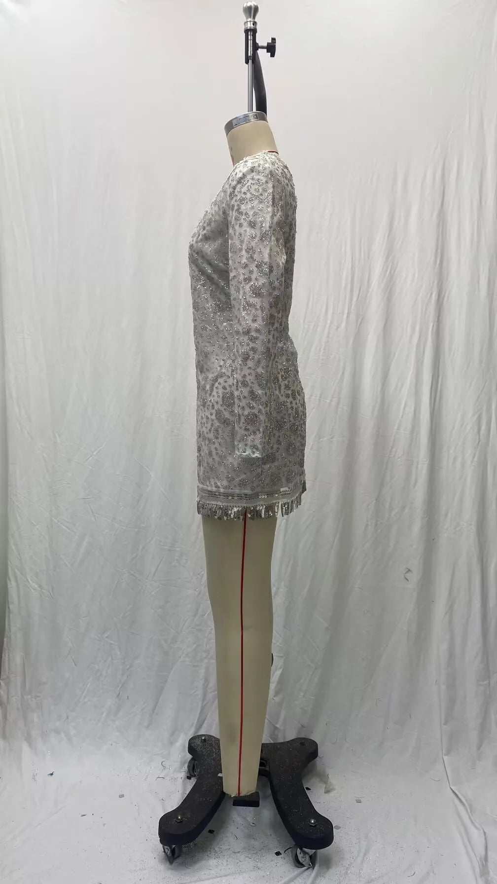 Silver embellished sparkly Party