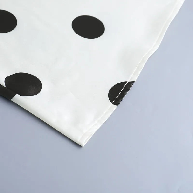 Satin Polka Dot Dress