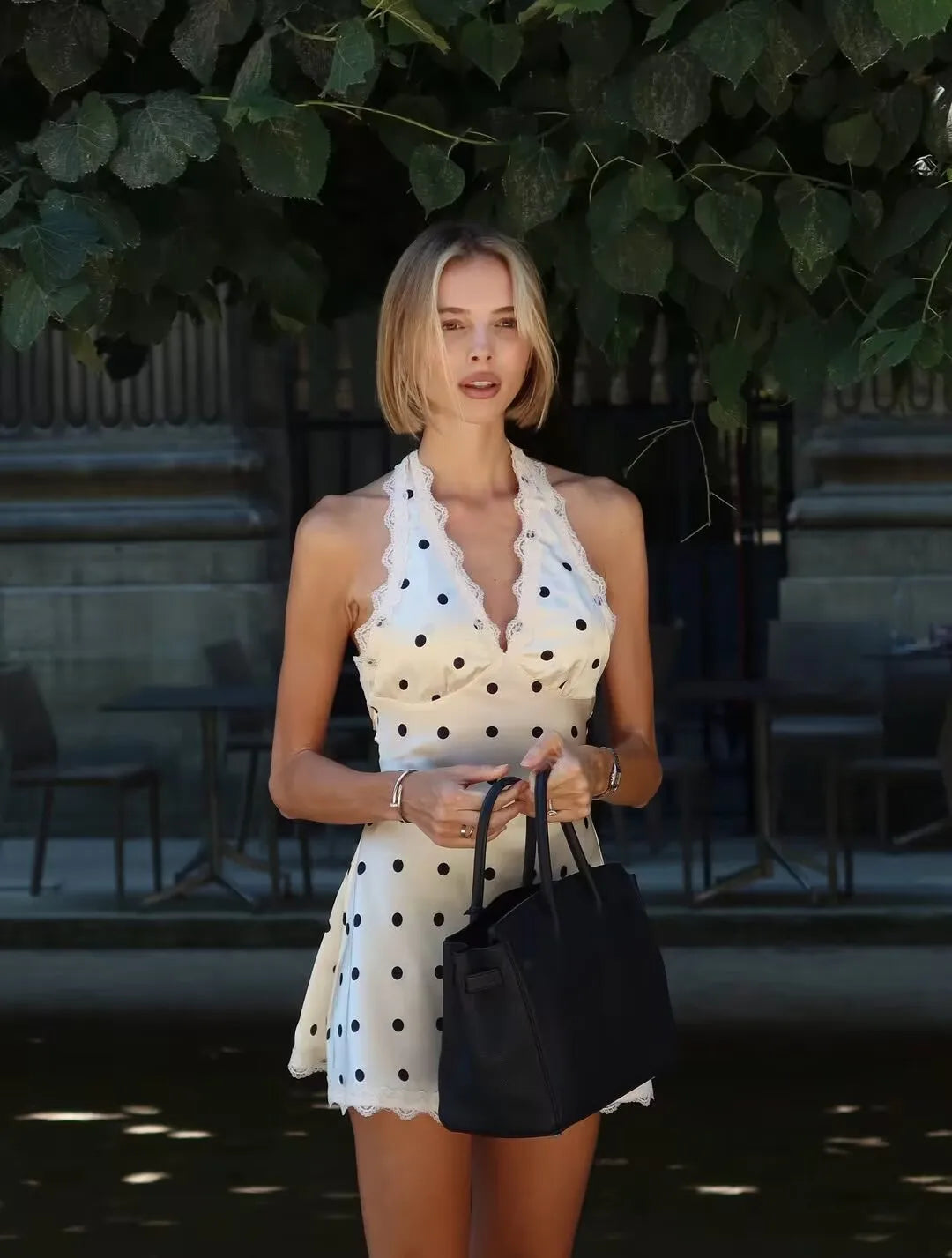 Polka Dot Halter Dress