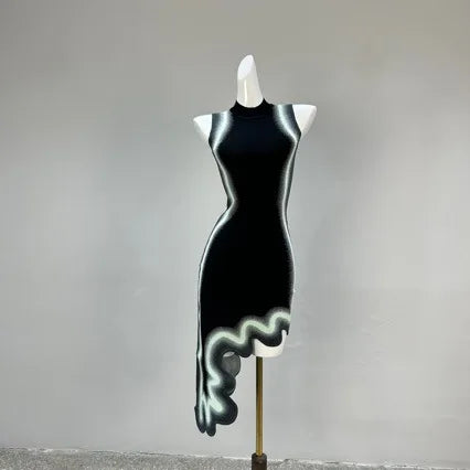 1 ph5 Wavy vibes Asymmetrical posh dress