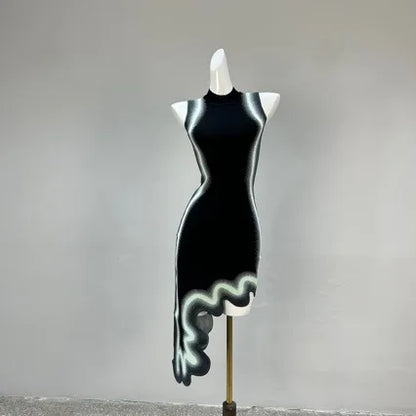 1 ph5 Wavy vibes Asymmetrical posh dress
