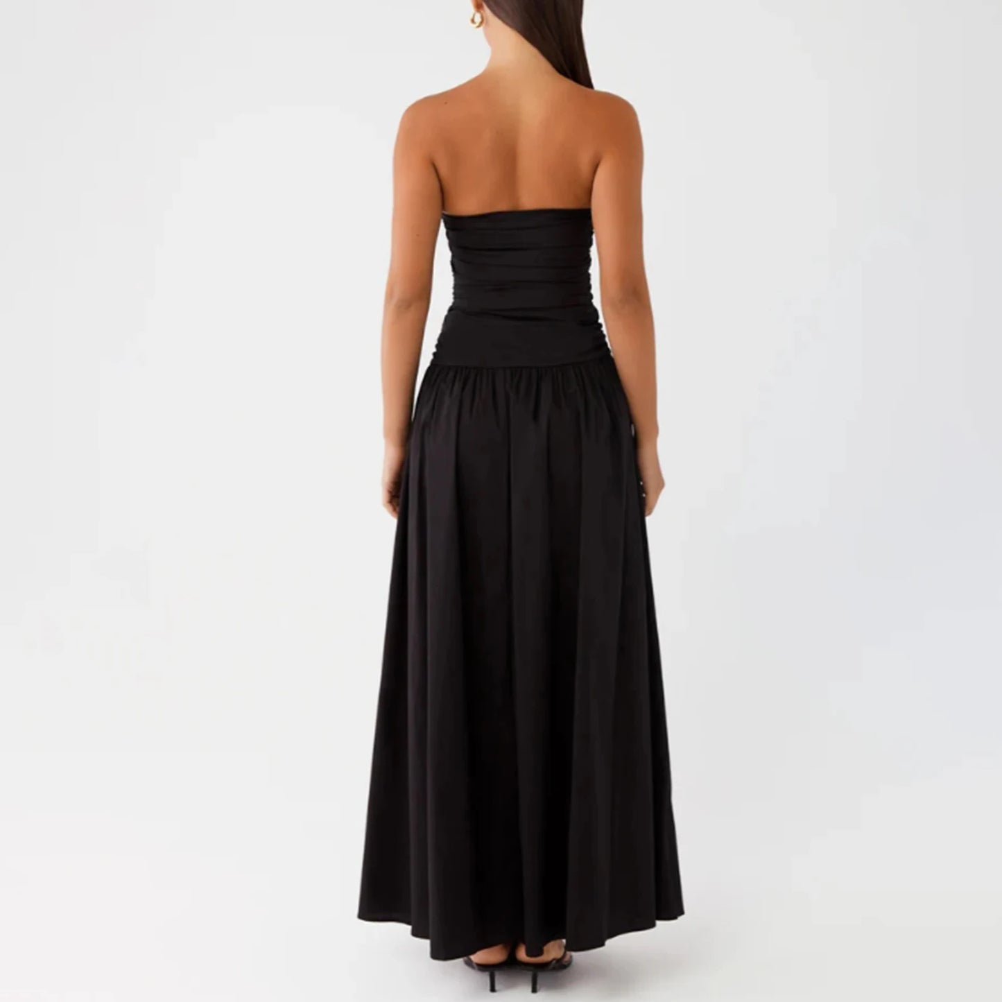 Elegant Strapless Maxi Tube Dress Mango vibes