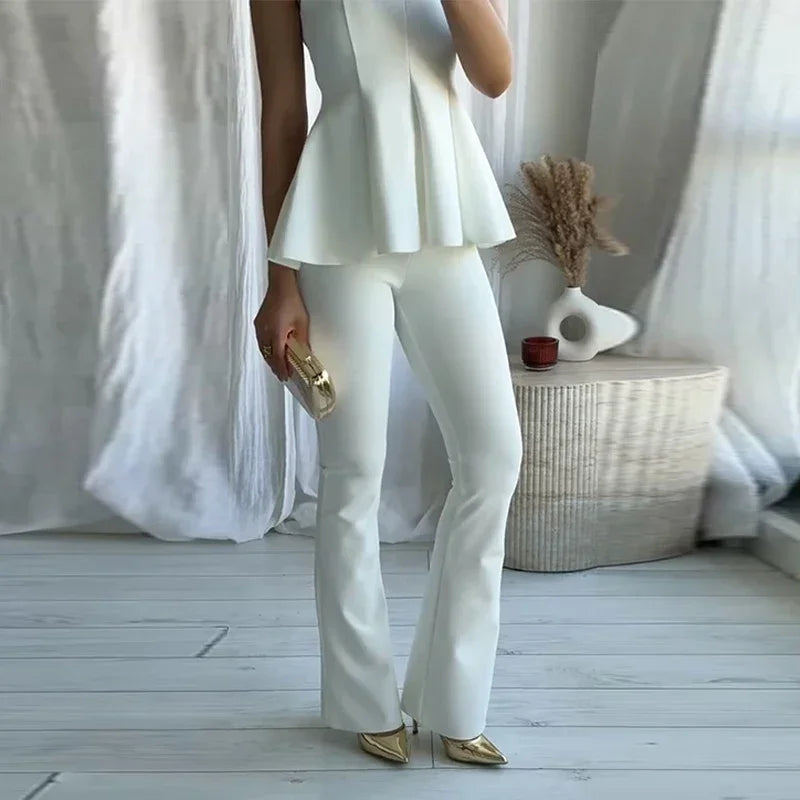 Elegant Pleated Top Trouser