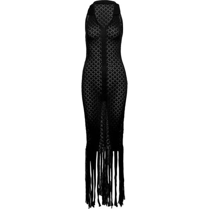 Tassel Mesh Patchwork Dress