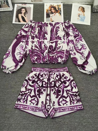 Purple Dolce Shorts & Set