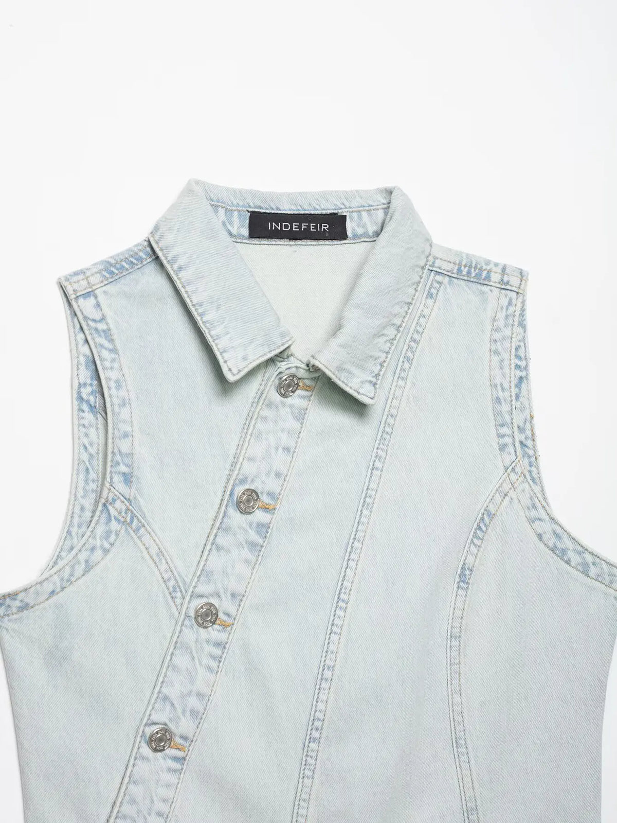 Fashionable Denim Vest And Pants Set Low Waist Long Pants Short Style Spring Season Chinese Brand Women's Clothing Ensemble