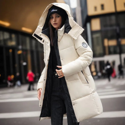 Elegant Overcoat Long Parkas Thick German Winter Designed in Italy