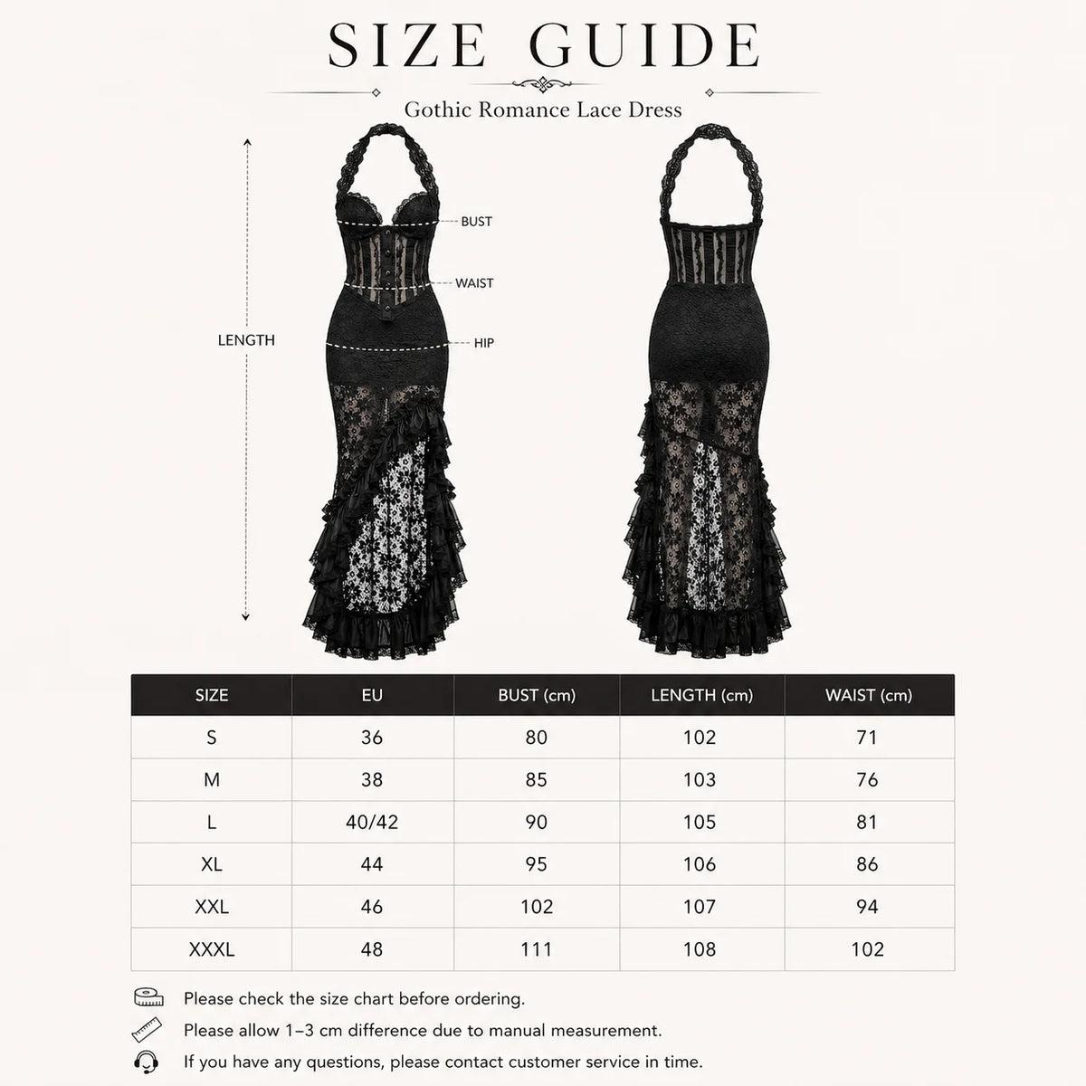 Women's Gothic Lace Halter Midi Dress Sleeveless Corset Bodycon Asymmetrical Hem Sheer Patchwork Party Dress