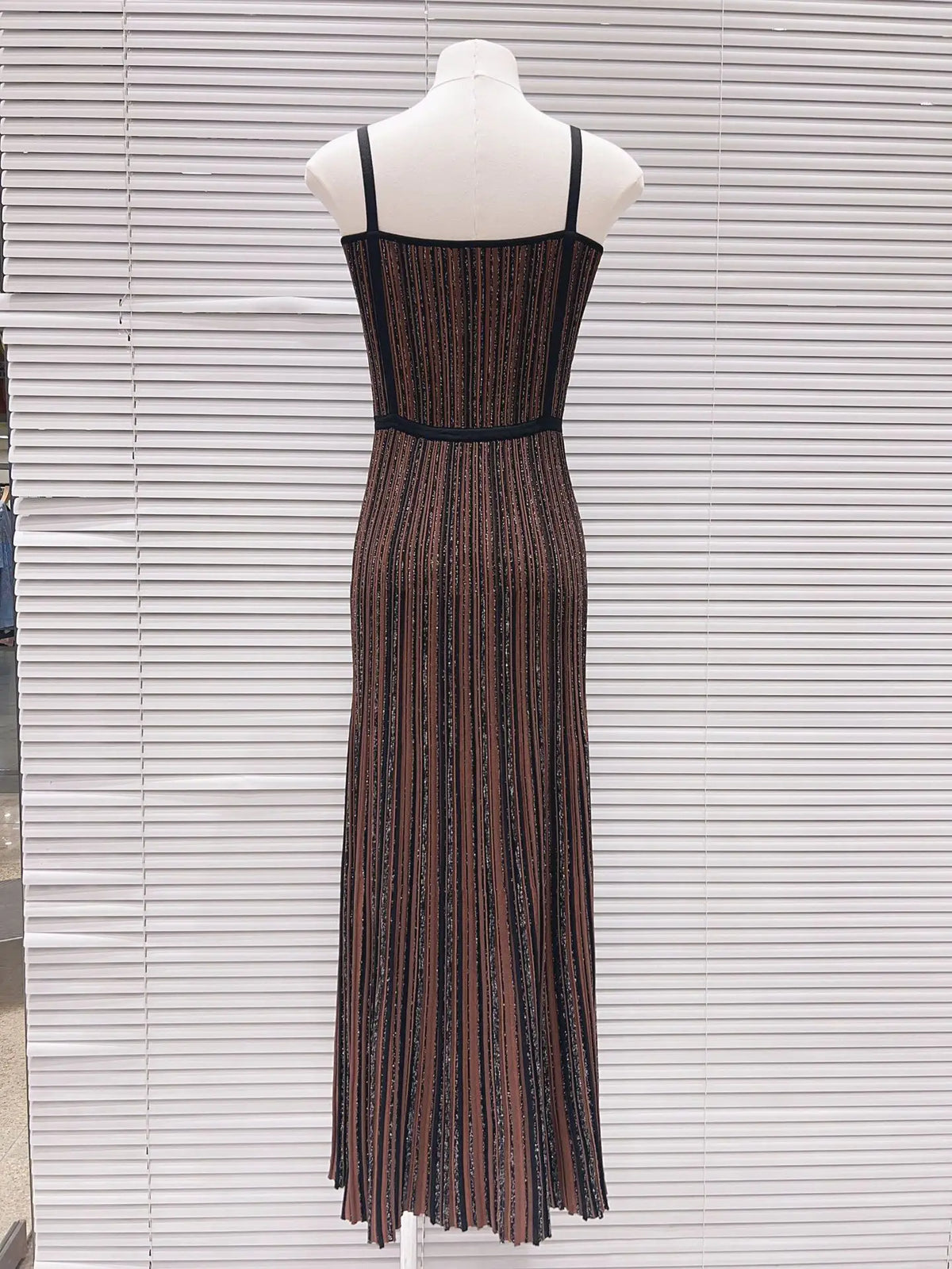 High-End Version Bright Thread Beach Style Long Dress Fashionable Strapless Sleeveless Backless Dress Elegant Holiday Wear