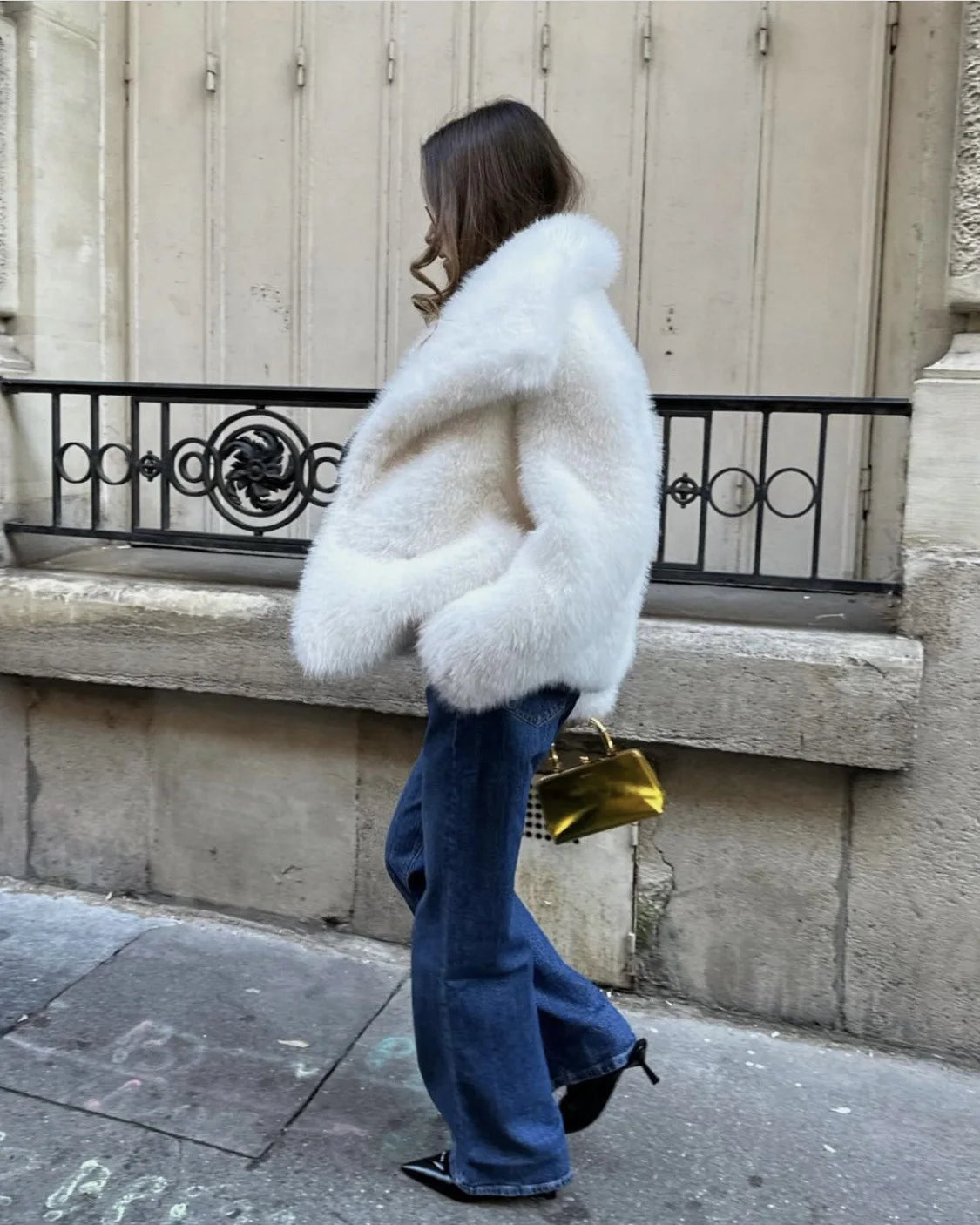 Luxury faux Fur Jacket